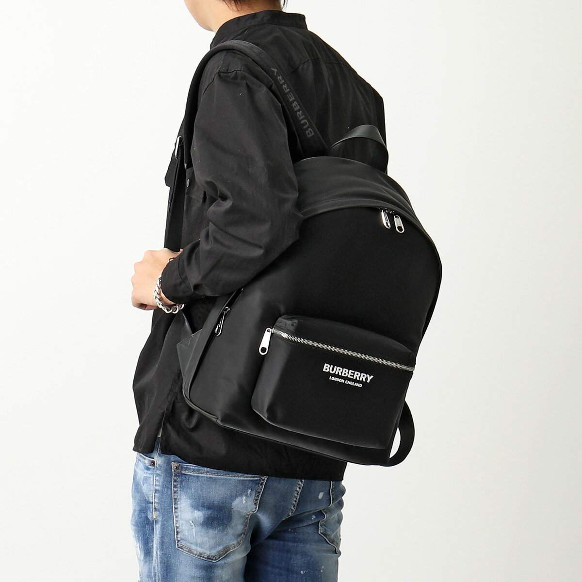 BURBERRY バーバリー バックパック JETT 8063495 メンズ ラバーロゴ ナイロン リュック 鞄 A1189 B auc-marks-run-10472817 インポートセレクトmusee サンプル画像3