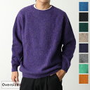 Harley of Scotland ハーレーオブスコットランド ニットセーター Jumbo Size Crew Neck Sweater M4113/7 メンズ シャギー ウール クルーネック カラー11色