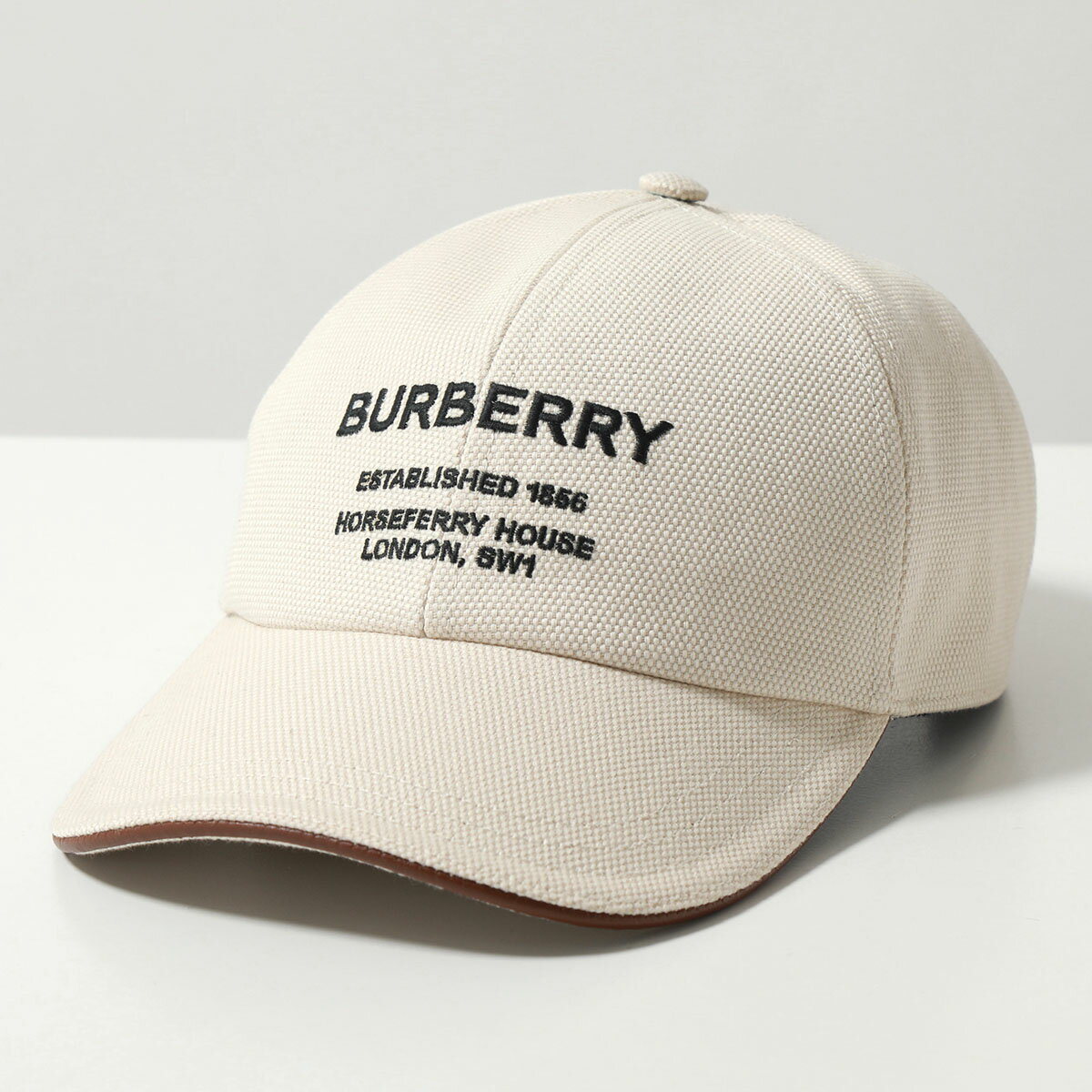 BURBERRY バーバリー ベースボールキャップ MH BBY HRSFRRY BSB CAP 8068037 レディース コットン キャンバス ロゴ 刺繍 帽子 A1395/NATURAL【po_fifth】