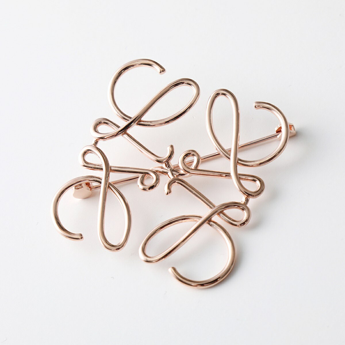LOEWE ロエベ 111.27.027 ANAGRAM BROOCH アナグラム ブローチ ピン 9500/ROSEGOLD レディースのサムネイル