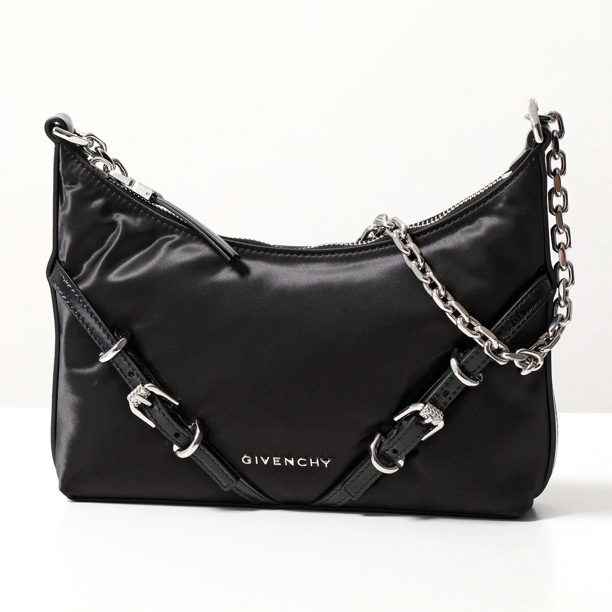 GIVENCHY ジバンシィ ハンドバッグ VOYOU PARTY ヴォワイユー パーティー BB50W0B1W2 レディース ナイロン ショルダーバッグ 鞄 001/BLACK【po_fifth】