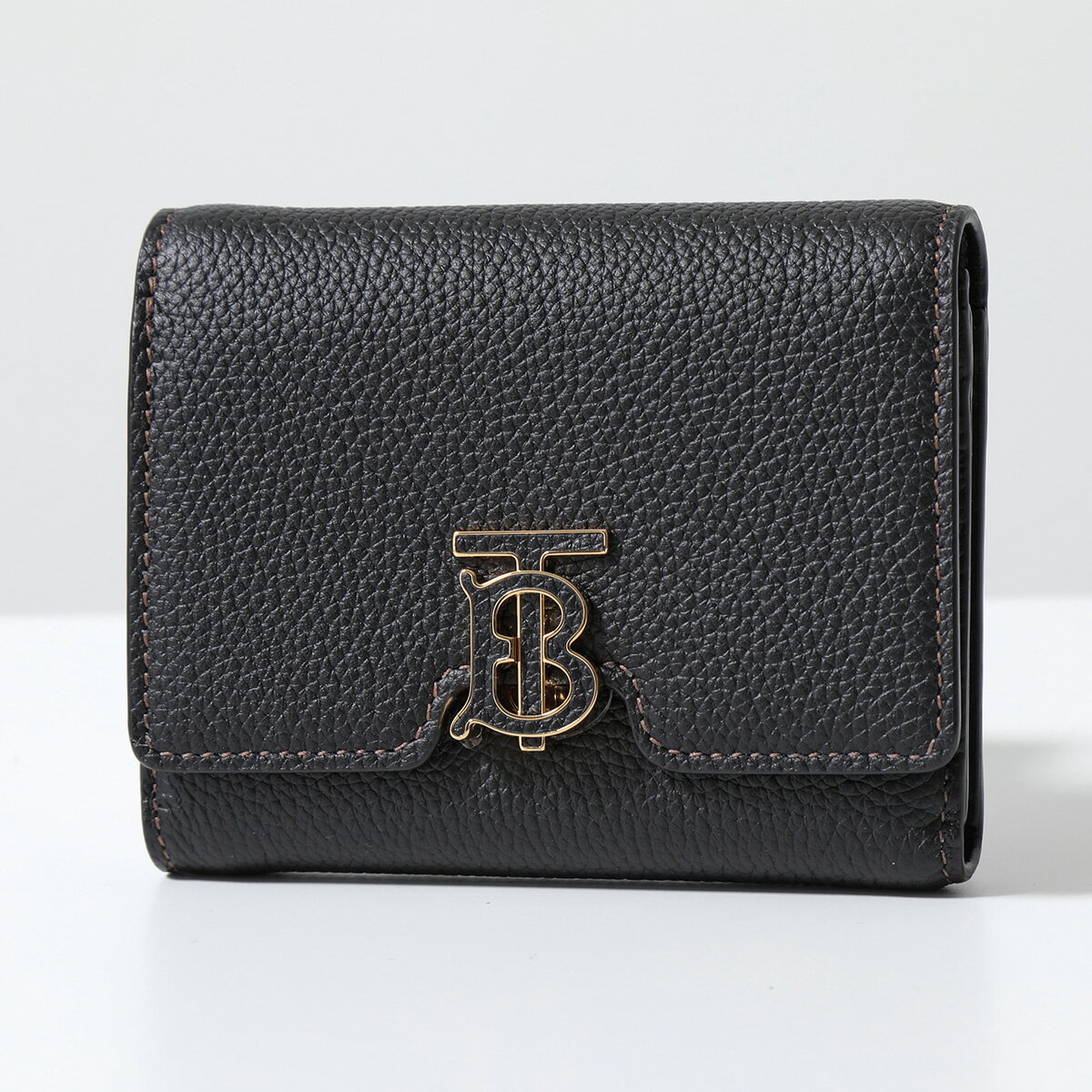 BURBERRY バーバリー 二つ折り財布 LS TB COMPACT WALLET LGL 8049217 レディース レザー ミニ財布 TBロゴ A1189/BLACK【po_fifth】