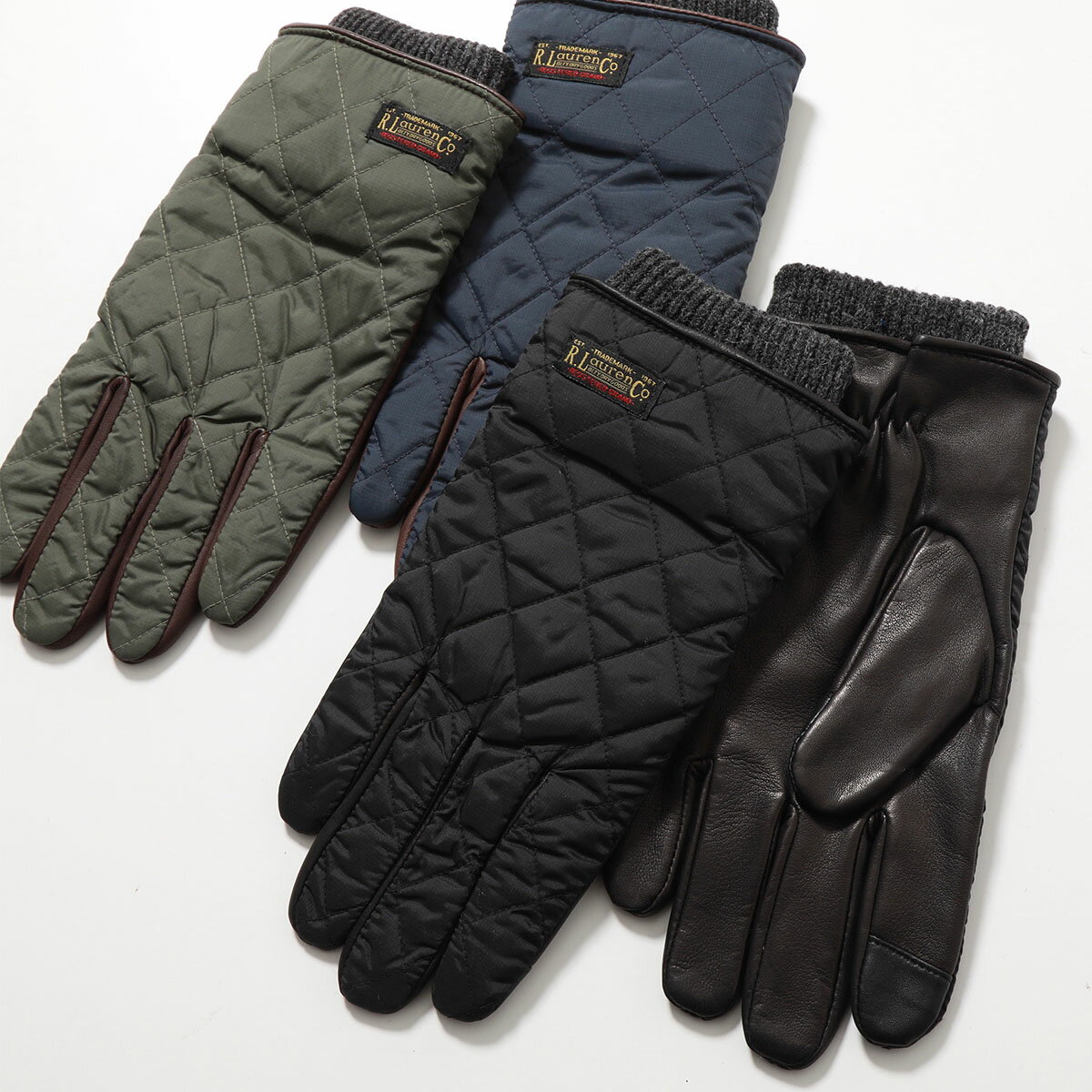 Polo Ralph Lauren ポロ ラルフローレン グローブ TOUCH QUILTED FIELD GLOVE WITH LABEL PG0078 メンズ レザー キルティング スマホ対応 カラー3色