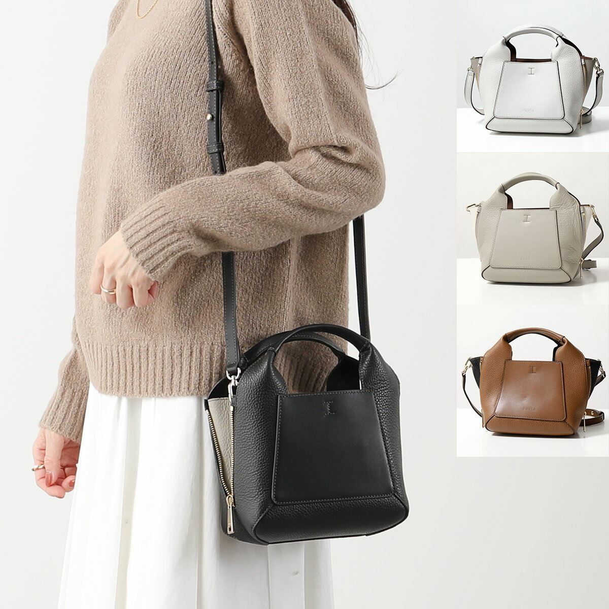 フルラ ショルダーバッグ（レディース） Furla フルラ ショルダーバッグ GILDA MINI TOTE ジルダ WB00583 BX0181 レディース レザー ハンドバッグ 型押しロゴ 鞄 カラー4色【po_fivee】