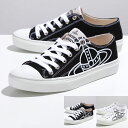 Vivienne Westwood ヴィヴィアンウエストウッド スニーカー PLIMSOLL LOW TOP 75020005W レディース ローカット オーブ キャンバス シューズ 靴 カラー2色【po_fifth】