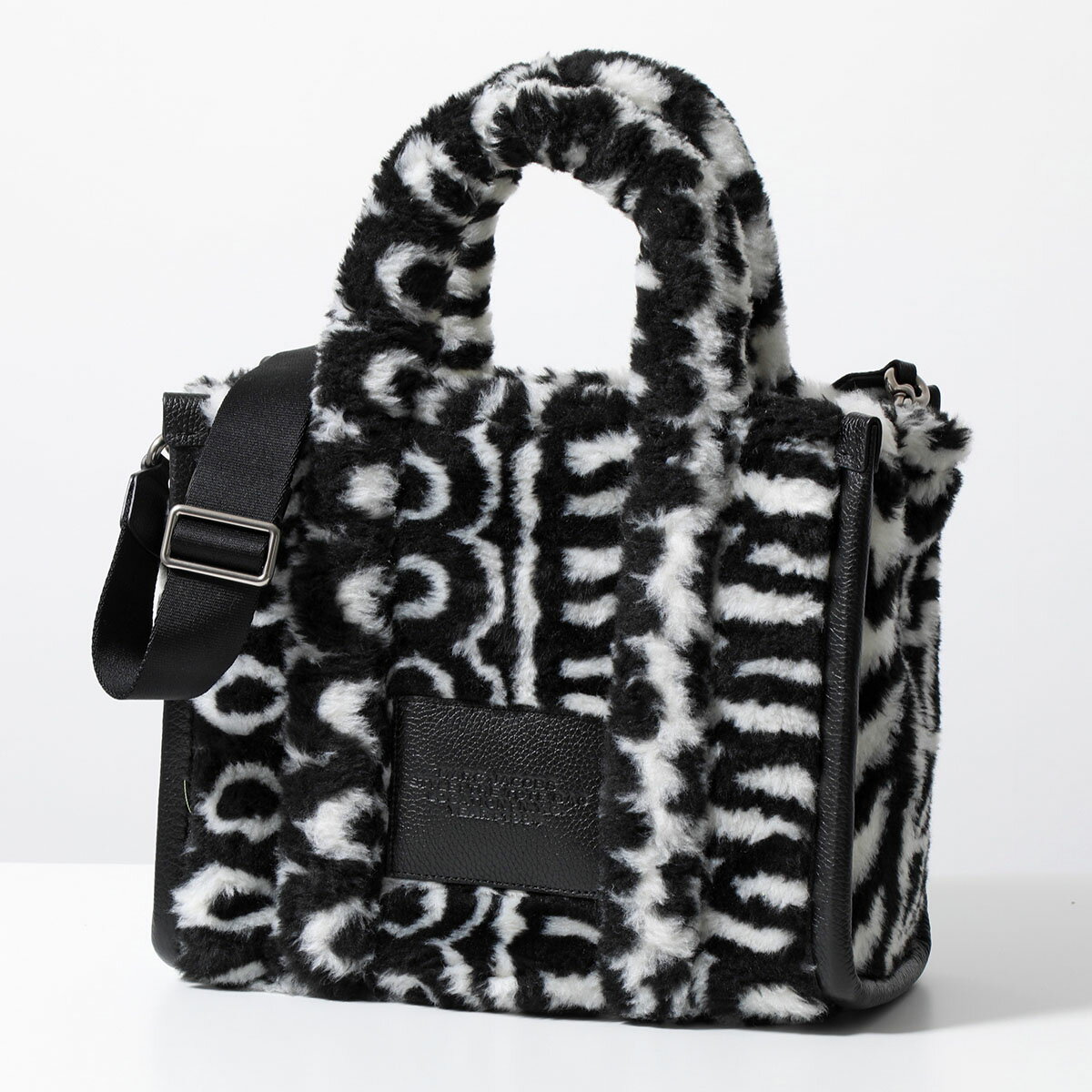 MARC JACOBS マークジェイコブス トートバッグ THE MONOGRAM TEDDY MEDIUM ザ モノグラム テディ ミディアム 2F3HTT017H02 レディース 鞄 004/BLACK/IVORY