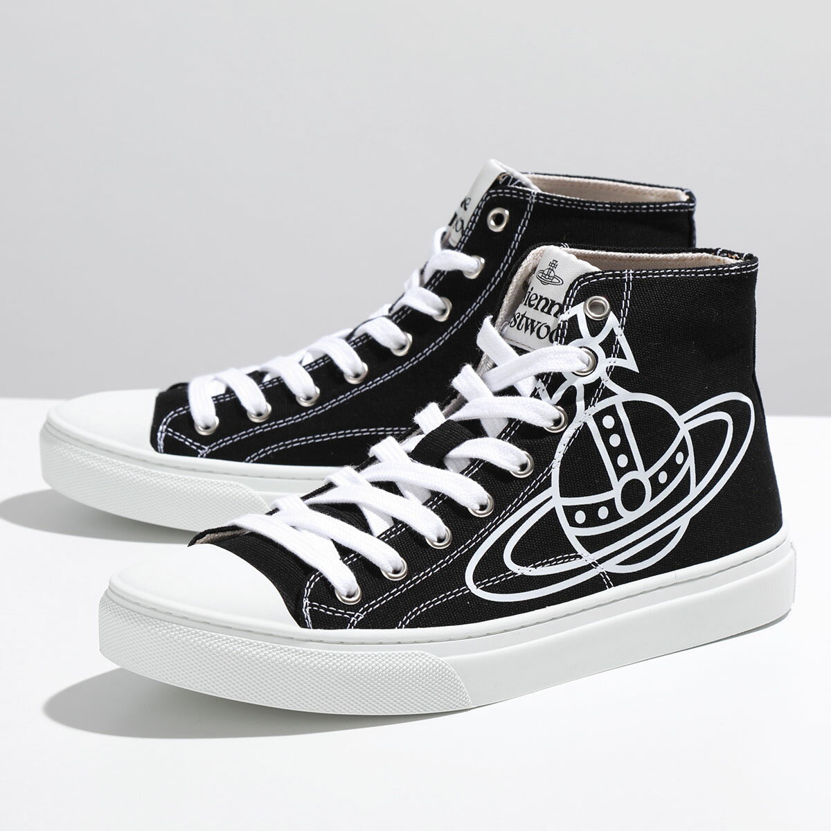 Vivienne Westwood ヴィヴィアンウエストウッド スニーカー PLIMSOLL HIGH TOP CANVAS 75010001M-W0004 メンズ オーブ ハイカット シューズ 靴 N401/BLACK【po_fifth】