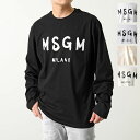 MSGM エムエスジーエム 長袖Tシャツ 2000MM511 3340MM511 メンズ ロンT ロング カットソー クルーネック ロゴT ブラッシュロゴ カラー5色【po_fifth】