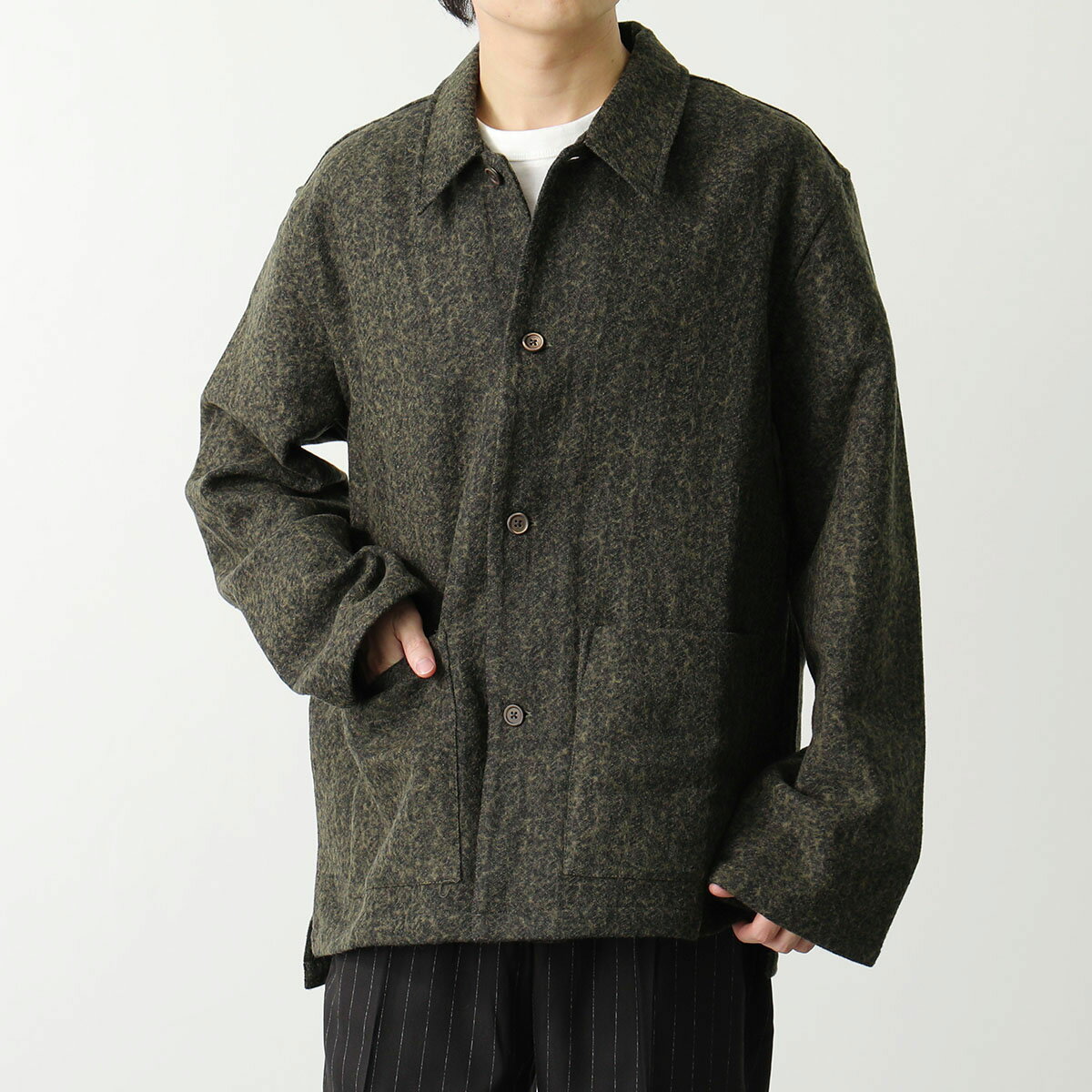 OUR LEGACY アワーレガシー ジャケット HAVEN JACKET M4236HM メンズ 長袖 ウールブレンド BLACK-MOSS