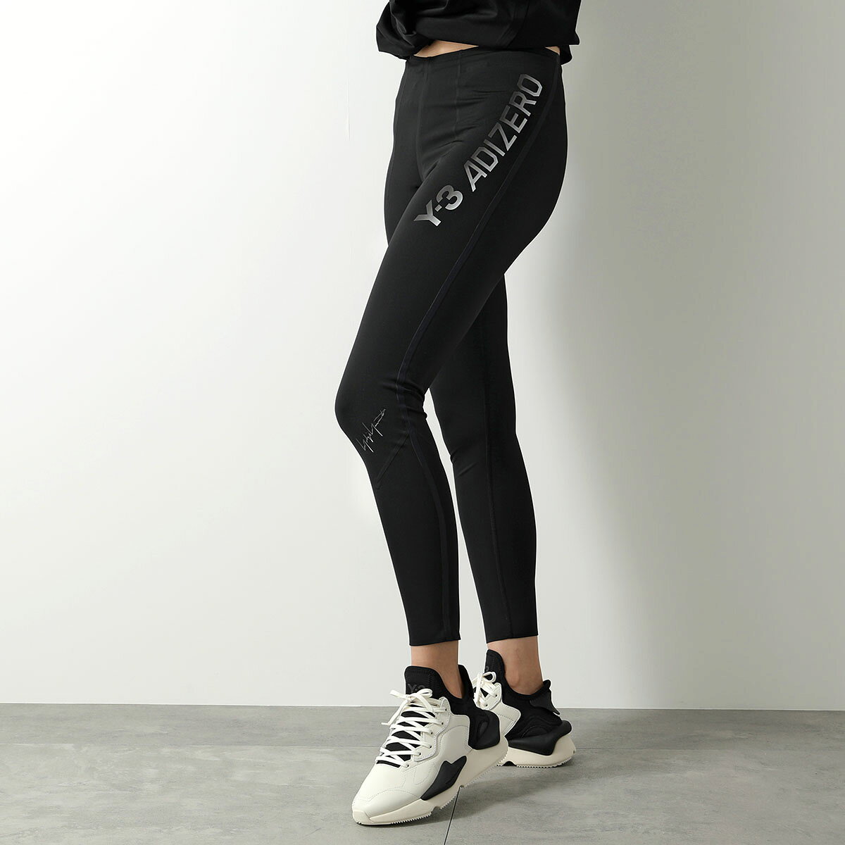 Y-3 ワイスリー レギンス RUNNING TIGHTS IQ0426 レディース スパッツ ロゴ ストレッチ トレーニングウェア スポーツウェア タイツ BLACK