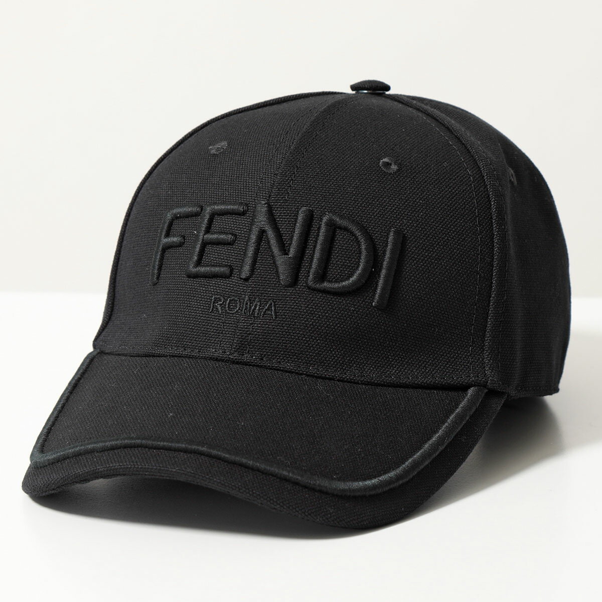 FENDI フェンディ ベースボールキャップ FXQ969 APWK メンズ ロゴ 刺繍 コットン 帽子 F0QA1/BLACK【po_fifth】