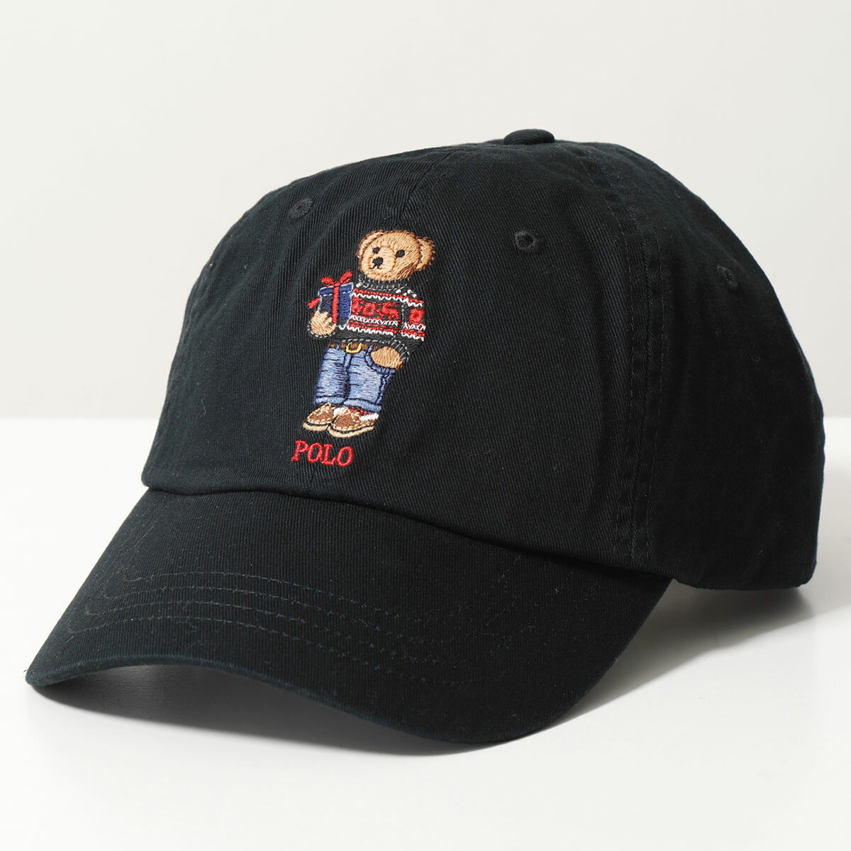 Polo Ralph Lauren ポロラルフローレン キャップ CLS SPRT CAP 710917436 メンズ ベースボールキャップ コットン ポロベア ロゴ 刺繍 帽子 BLACK