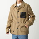 LOEWE ロエベ ジャケット WORKWEAR JACKET ワークウェア H526Y02W14 メンズ アナグラム カシミヤ混ウール ダブルフェイス 胸ポケット 2277/BEIGE/KH