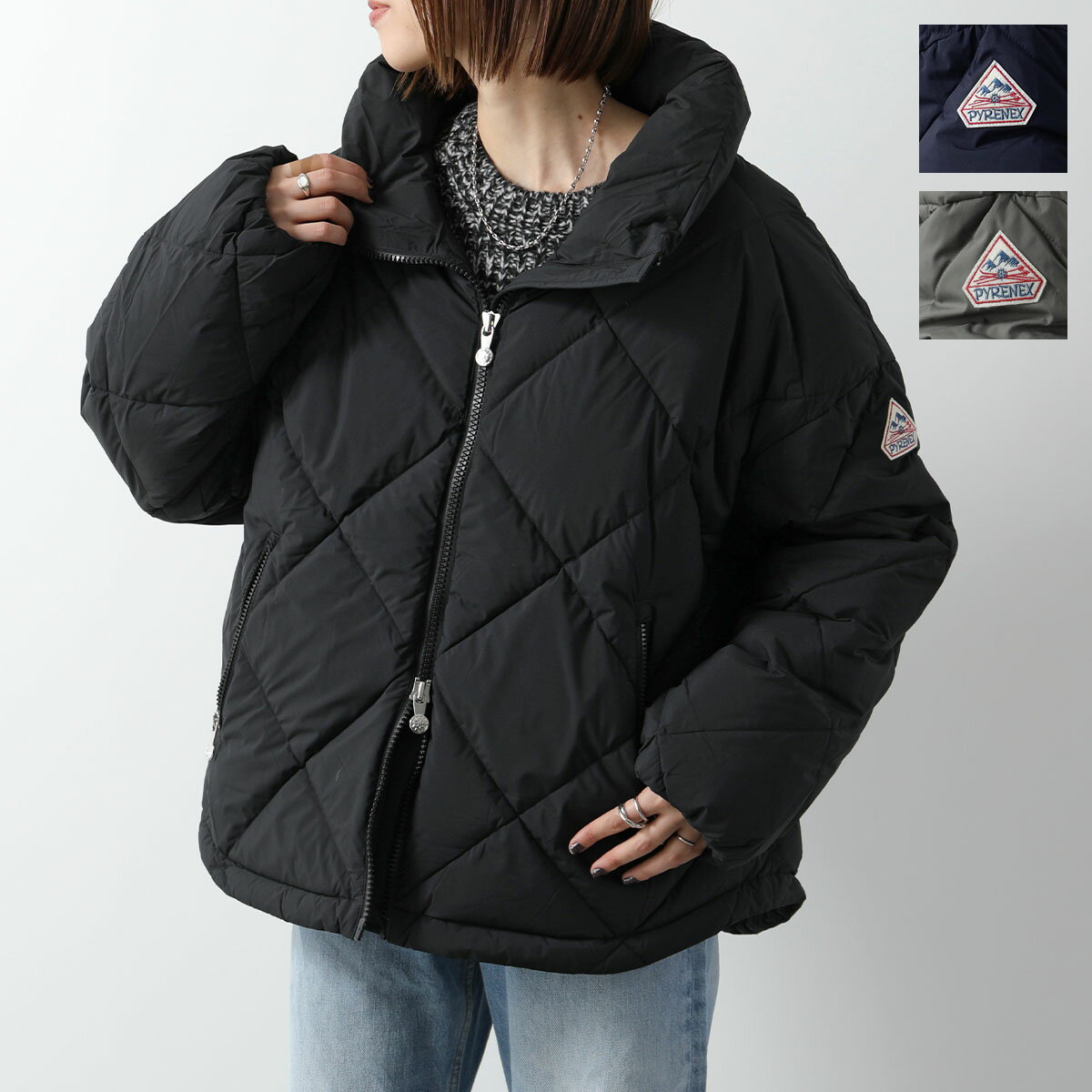 PYRENEX ピレネックス ダウンジャケット ADELE 2 アデル 2 HWW043P レディース ダイヤモンドキルト スタンドカラー ロゴ カラー3色【po_fivee】【dc_kikaku】
