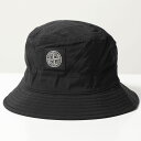 STONE ISLAND ストーンアイランド バケットハット 791599376 メンズ ナイロンメタル コンパスモチーフ ロゴパッチ メッシュハット 帽子 V0029