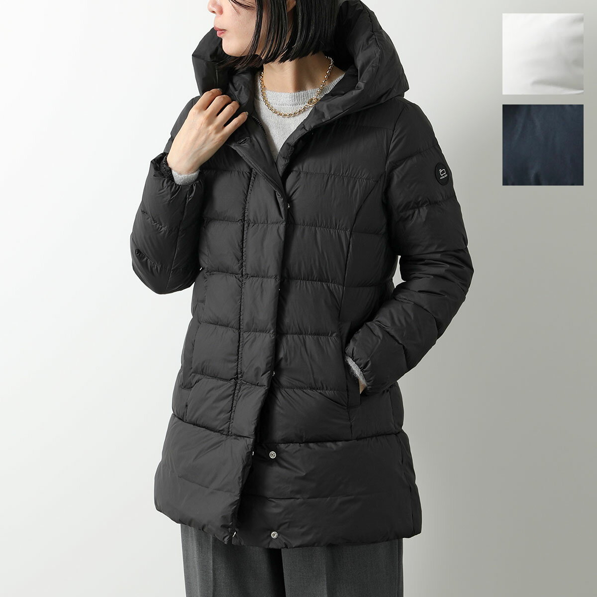 WOOLRICH KIDS ウールリッチ キッズ ダウンジャケット PUFFY PARKA パフィーパーカー CFWKOU0408FR UT2740 レディース ガールズ フーテッド ロゴパッチ カラー3色