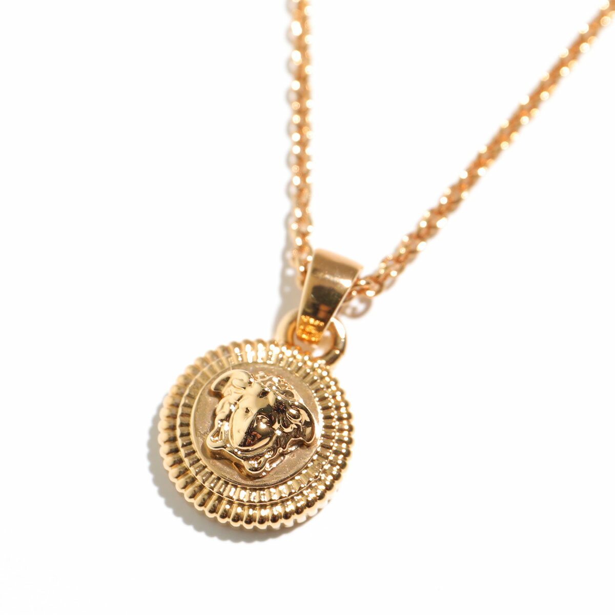 VERSACE ヴェルサーチ ネックレス 1009246 1A00620 メンズ メドゥーサ ビギー ペンダント アクセサリー 3J000/Versace-Gold