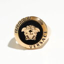 VERSACE ヴェルサーチ リング 1004340 1A00638 メンズ メドゥーサ 指輪 アクセサリー ロゴ 4J120/Versace-GoldBlack【po_fifth】