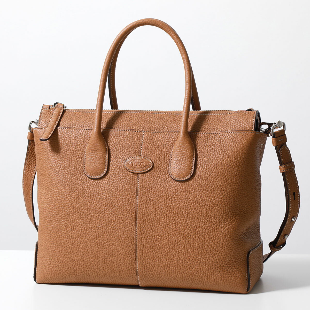 TODS トッズ トートバッグ DI ディーアイ ミディアム XBWDBSA0250WSS レディース ショルダーバッグ ロゴ ポーチ付き 鞄 S410