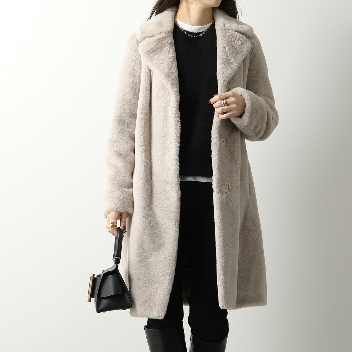 HERNO ヘルノ コート SOFT FAUX FUR GC000411D 12422 レディース ファー トレンチコート ロングコート インナーライニング カラー5色【cp_fivee】のサムネイル