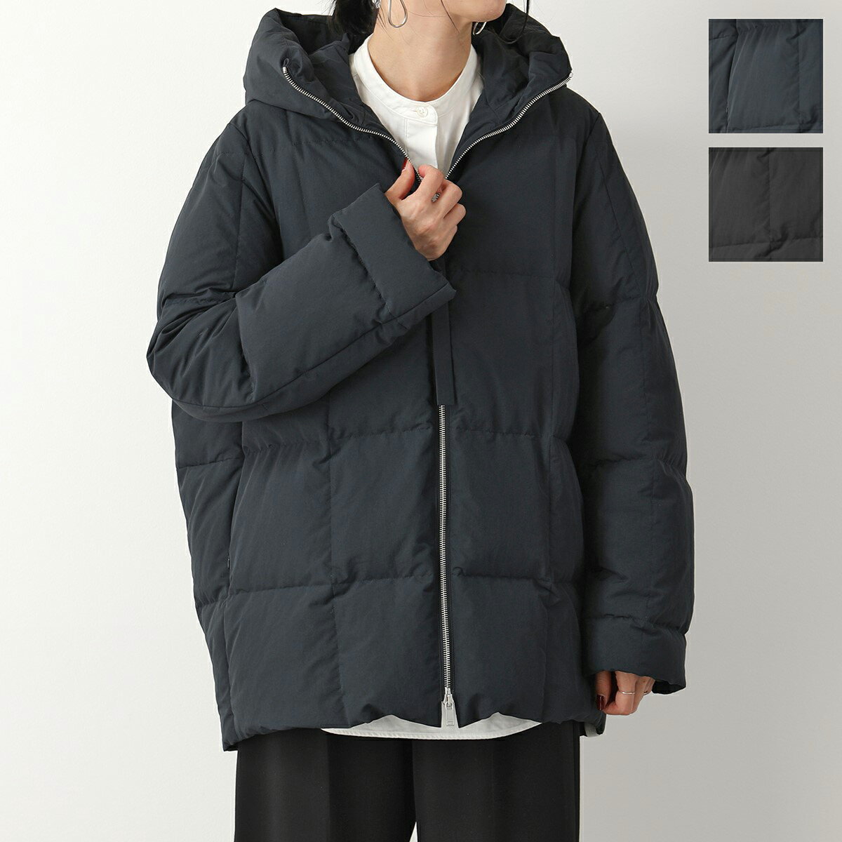 JIL SANDER+ ジルサンダー プラス ダウンジャケット J40AF0014 J74276 レディース フーテッド ブルゾン 収納ポーチ付き カラー2色 【po_fivee】のサムネイル