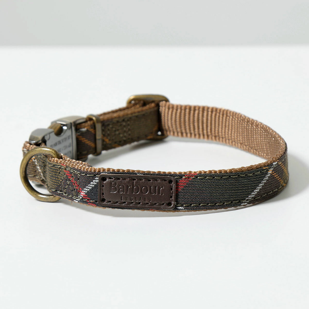 Barbour バブアー ドッグカラー DAC0005 TARTAN/WEBBING DOG COLLAR ペット 首輪 タータンチェック ブランドバッジ ロゴ TN11/Classic-Tartan【返品交換不可】のサムネイル