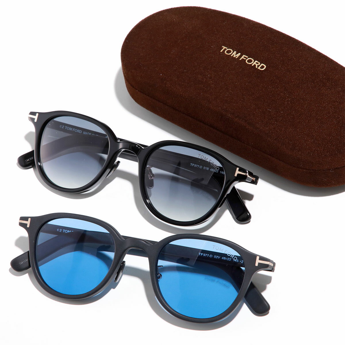 TOM FORD トムフォード サングラス FT0977-D レディース ボストン マット カラーレンズ Tロゴ 眼鏡 メガネ アイウェア 02Vのサムネイル