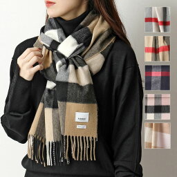 バーバリー マフラー（レディース） BURBERRY バーバリー マフラー HALF MEGA CHECK CASHMERE SCARF レディース チェック カシミヤ ストール スカーフ フリンジ カラー5色