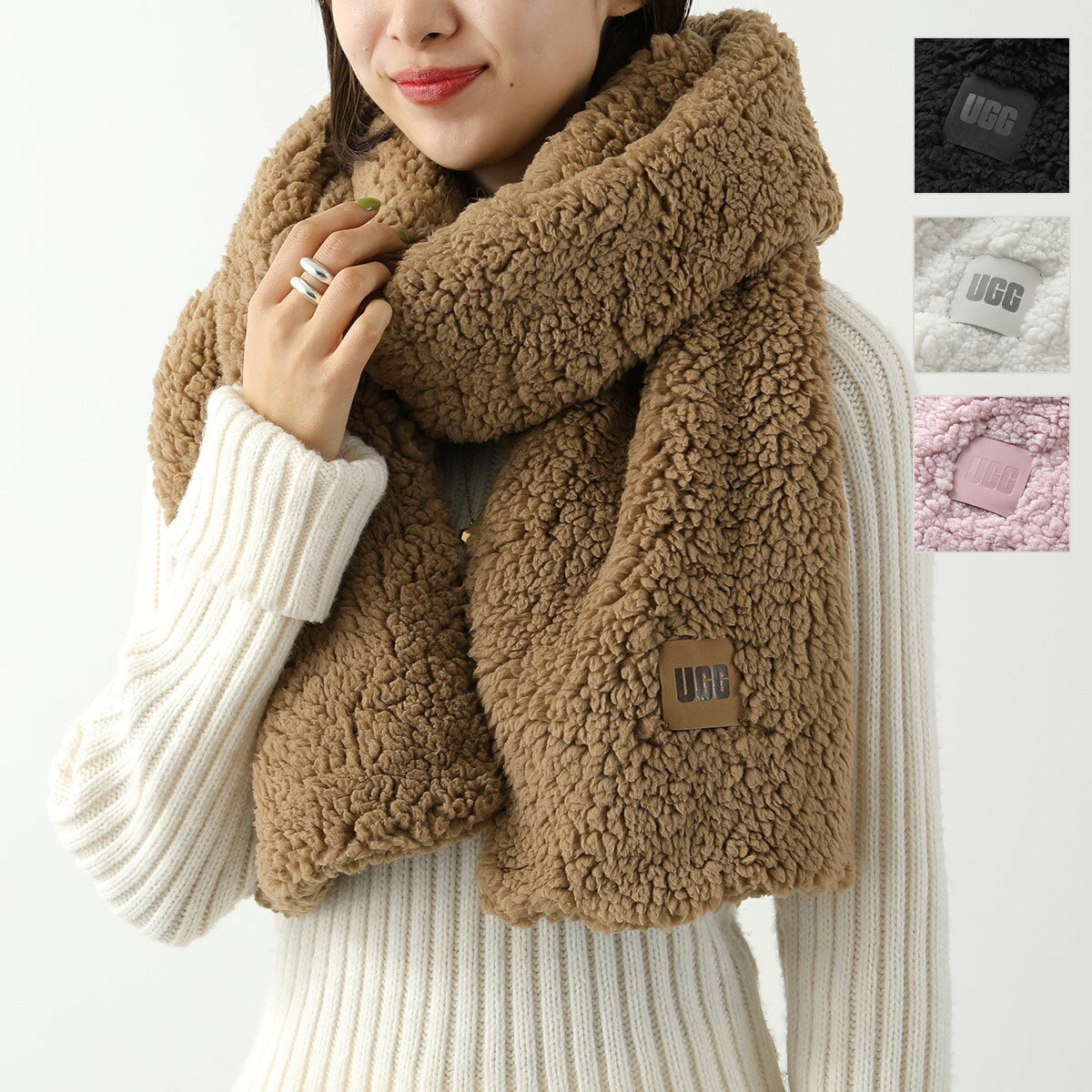 UGG アグ マフラー W SHERPA OVERSIZED SCARF