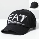 EA7 EMPORIO ARMANI エアセッテ エンポリオアルマーニ ベースボールキャップ Logo Series 245091 CC980 メンズ コットン ロゴ 刺繍 帽子 カラー2色