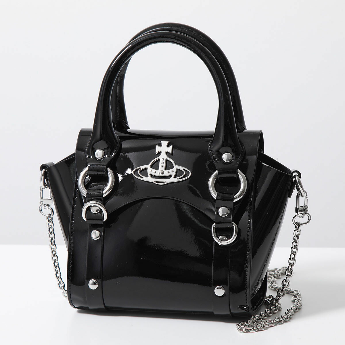 Vivienne Westwood ヴィヴィアンウエストウッド ショルダーバッグ BETTY MINI ベティ ミニ 42010085 L001O レディース ハンドバッグ オーブ 鞄 N403/BLACK