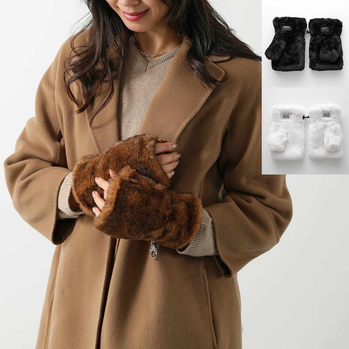 UGG AO O[u W FAUX FUR FINGERLESS 22648 fB[X tH[t@[ tBK[X GRt@[ Spb`  J[3F