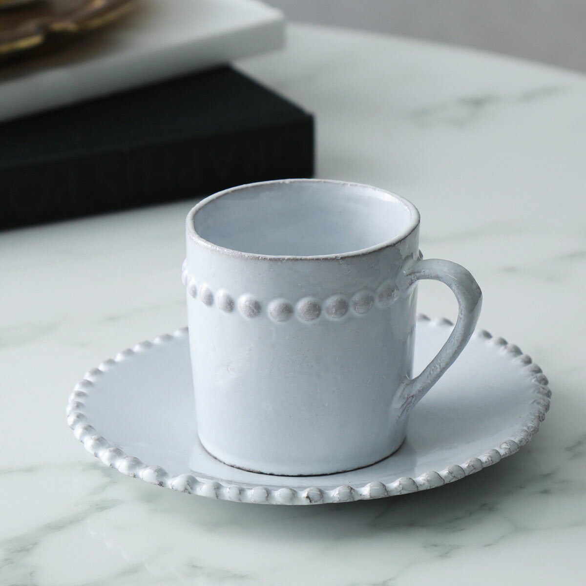 Astier de Villatte アスティエ・ド・ヴィラット ソーサー ADELAIDE SAUCER SSCADL1 陶器 食器 皿 【返品交換不可】【dc_kikaku】 2