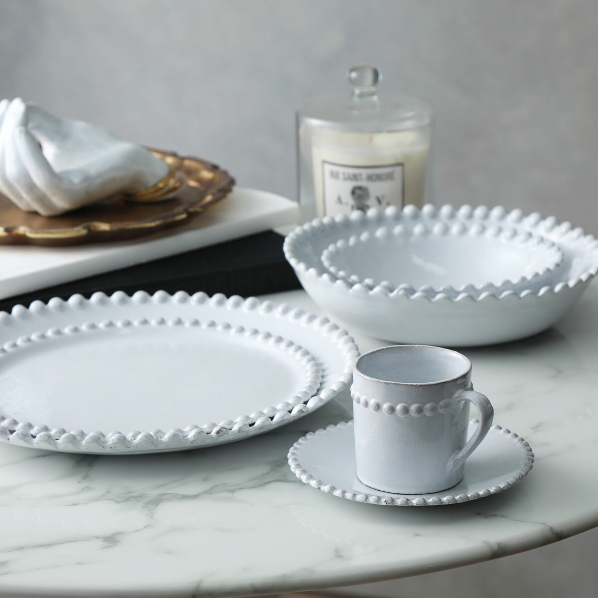 Astier de Villatte アスティエ・ド・ヴィラット ソーサー ADELAIDE SAUCER SSCADL1 陶器 食器 皿 【返品交換不可】【dc_kikaku】 3