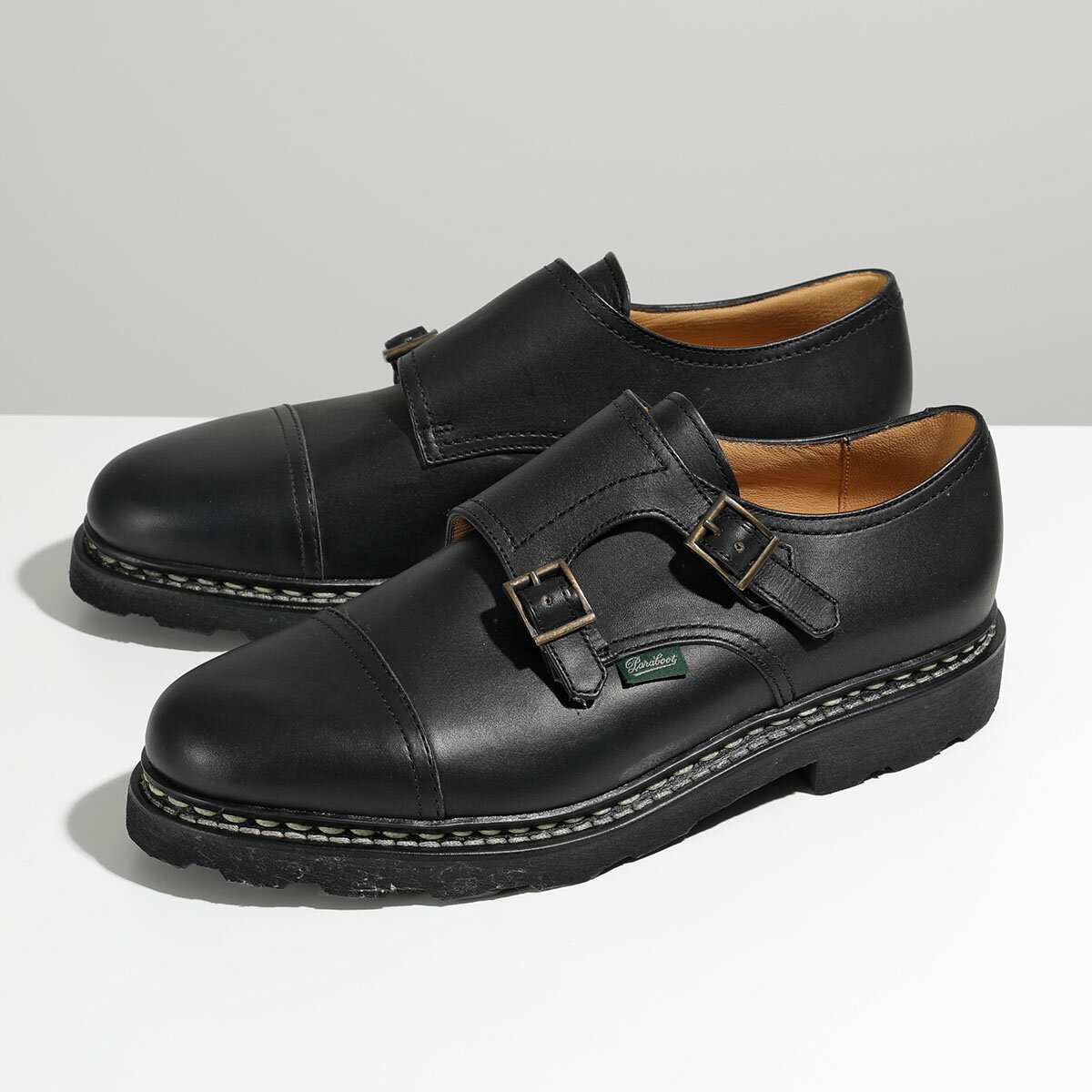 Paraboot パラブーツ レザーシューズ 981412 WILLIAM ウィリアム メンズ ダブルモンクストラップ ノルヴェイジャン製法 MARCHE 2 SOLE 革靴 NOIR【cp_ten】のサムネイル