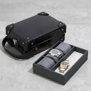 GLOBE TROTTER グローブトロッター ウォッチケース Centenary 3 Slot Watch Case メンズ 3スロット 時計ケース 3本収納 Black/Black【po_fifth】