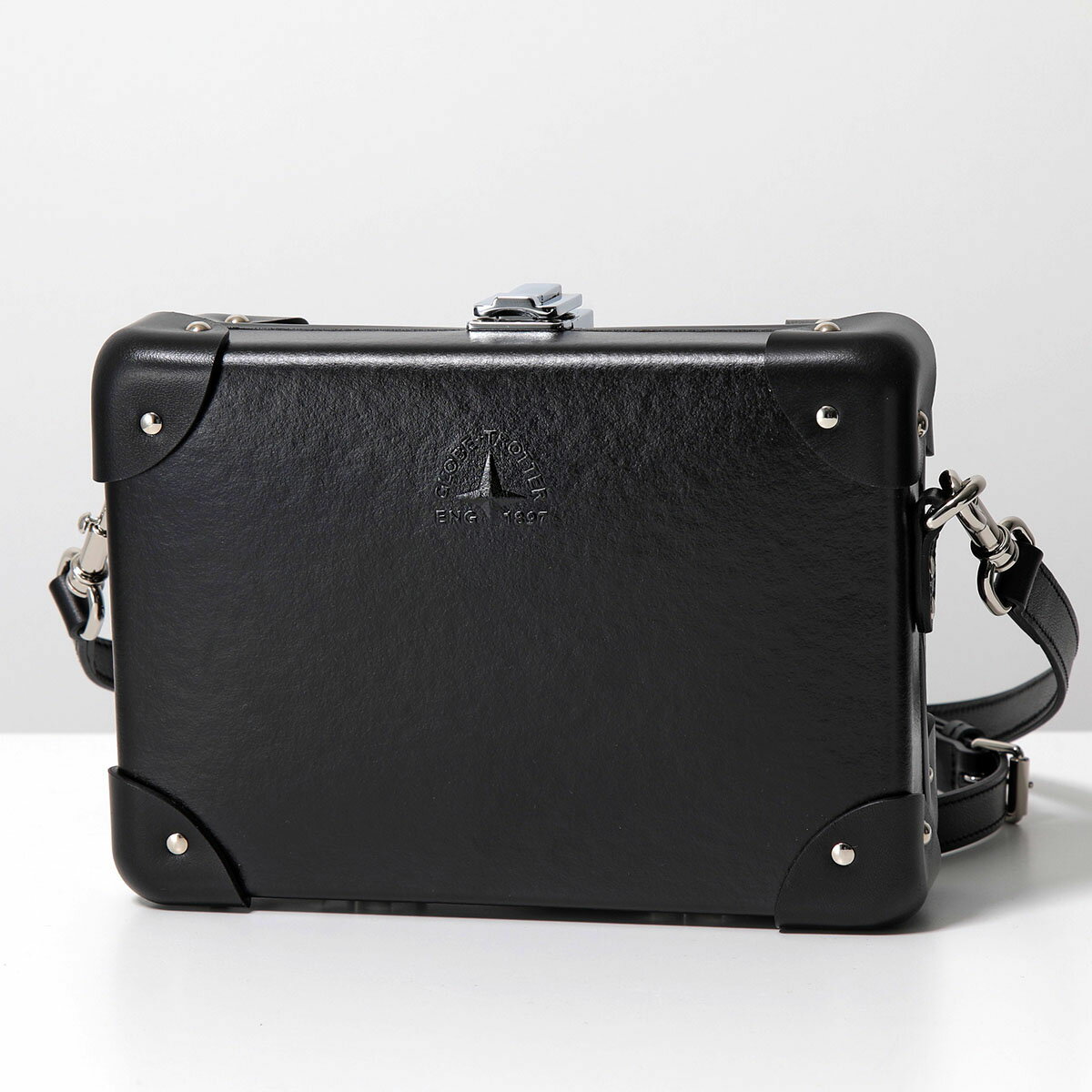 GLOBE TROTTER グローブトロッター ショルダーバッグ Centenary Miniature Case ミニチュアケース メンズ ロゴ 鞄 Black/Black