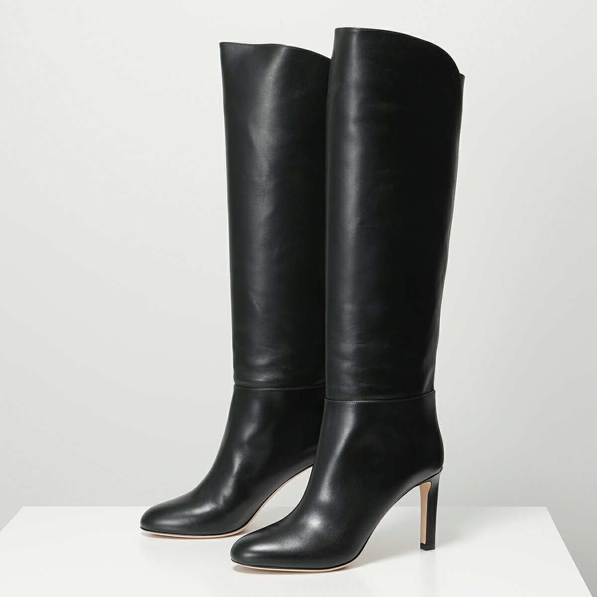 【10/15限定！2人に1人が当選！エントリーで最大100％ポイントバック】Jimmy Choo ジミーチュウ ロングブーツ KARTER 85 CLF カーター レディース カーター レザー ニーハイ ハイヒール ピンヒール 靴 BLACK 【po_fivee】のサムネイル