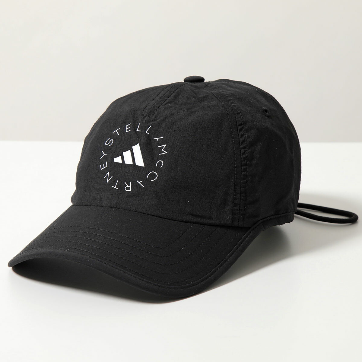 adidas by STELLA McCARTNEY アディダス ステラマッカートニー コラボ ベースボールキャップ HS3379 レディース ロゴ 帽子 BLACK/BLACK/WHITEのサムネイル