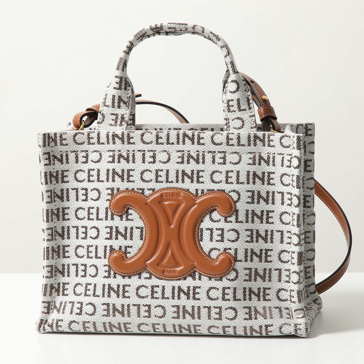 セリーヌ ハンドバッグ（レディース） CELINE セリーヌ ハンドバッグ Small Cabas Tice スモール カバ タイス 199162FEF.02NT レディース ロゴ トリオンフ ショルダーバッグ 鞄 Natural/Tan