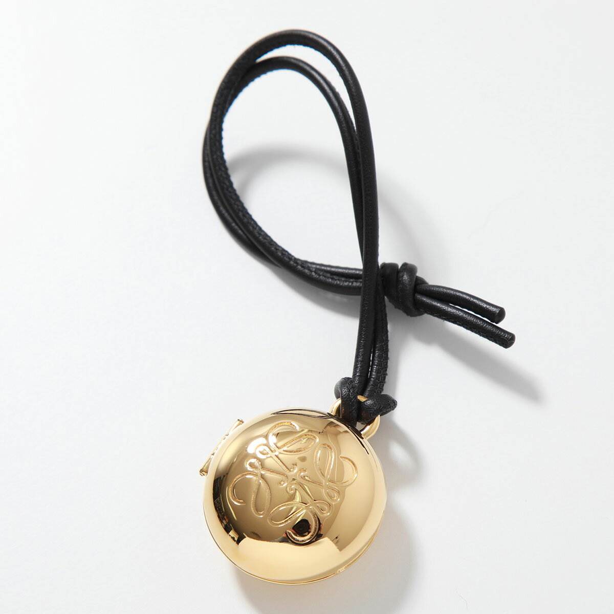 LOEWE ロエベ バッグチャーム ANAGRAM PEBBLE LOCKET CHARM アナグラム ぺブル ロケット C621232XFX レディース キーホルダー 8133/GOLD/BLACK【cp_ten】