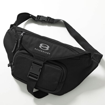 BALENCIAGA バレンシアガ ボディバッグ UNITY BELTPACK L 792072 2AA5S メンズ ベルトパック ロゴ 鞄 1000 BLACK
