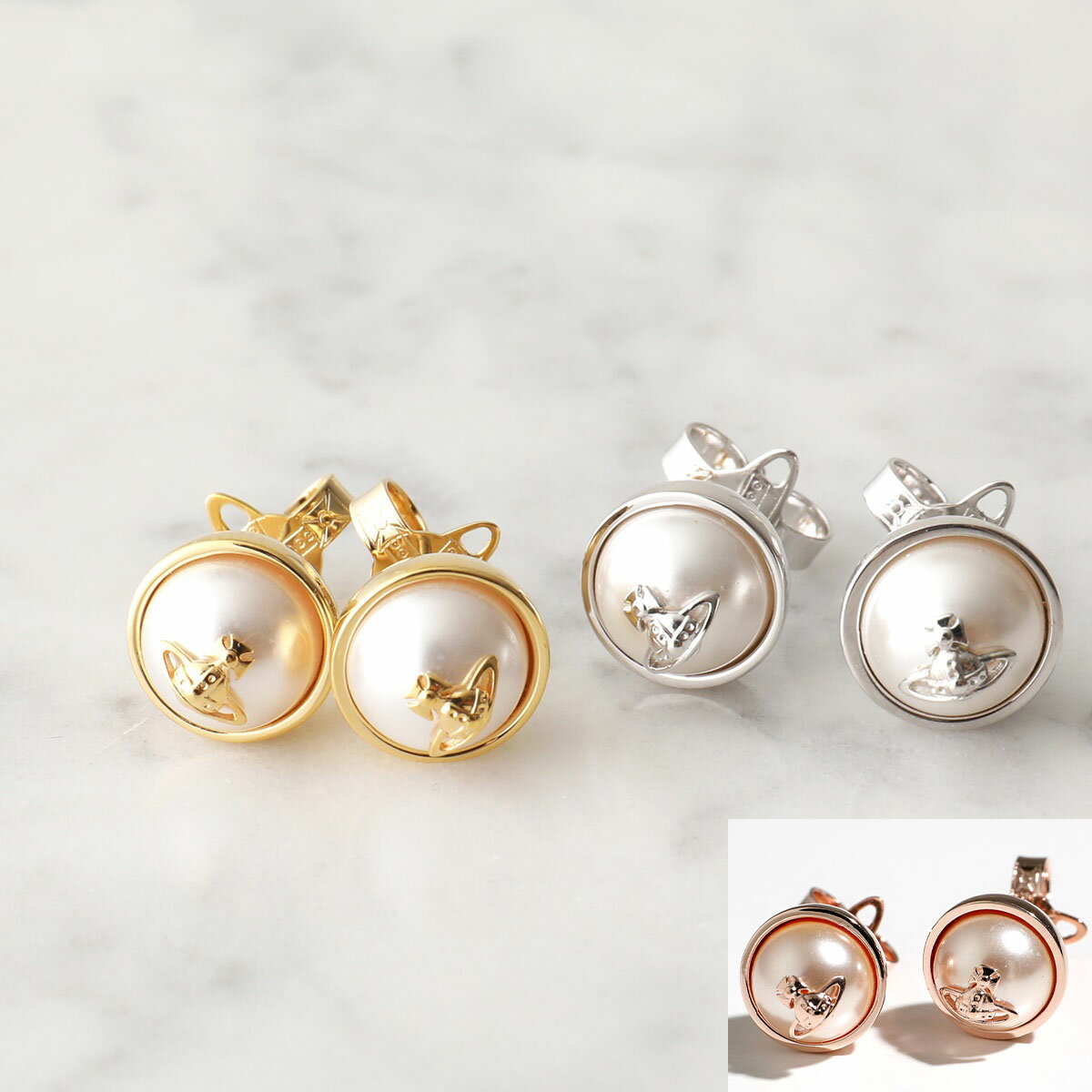 ヴィヴィアン・ウエストウッド ピアス（レディース） VivienneWestwood ヴィヴィアンウエストウッド ピアス OLGA EARRINGS PEARL オルガ 62010053 レディース オーブ パール カラー3色