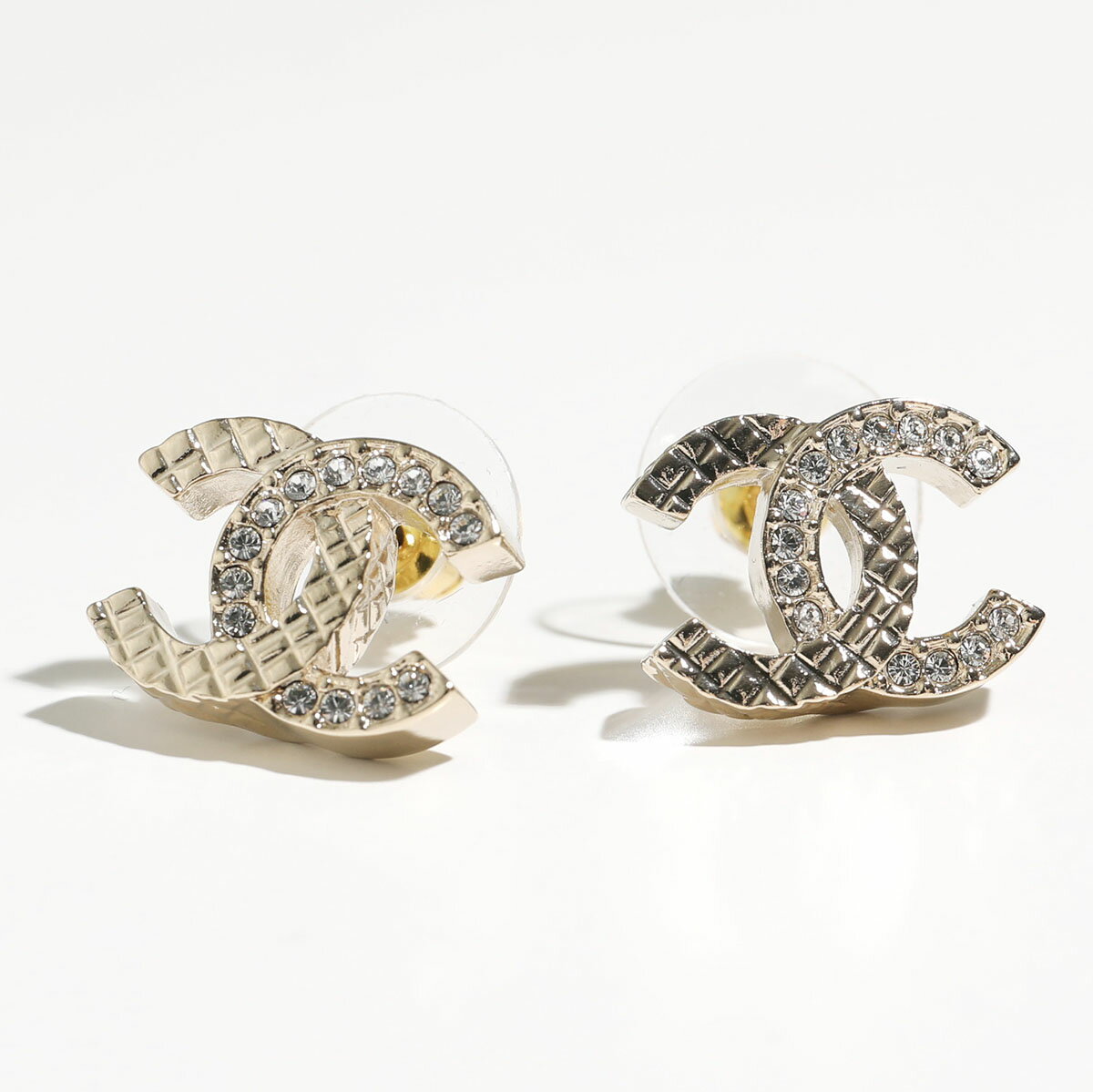 CHANEL シャネル ピアス ABB974 B14688 レディース ココマーク CCロゴ ラインストーン スタッド アクセサリー NS658のサムネイル