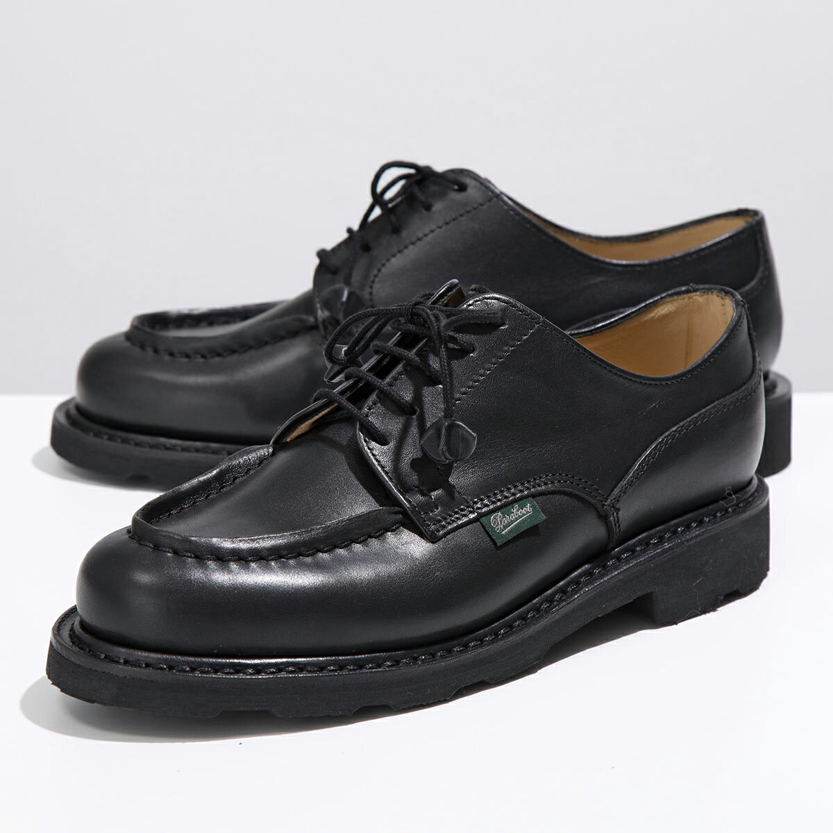 Paraboot パラブーツ レザーシューズ 743712 CHAMBORD シャンボード レディース Uチップ レースアップ ノルヴェイジャン製法 革靴 NOIR【po_fifth】