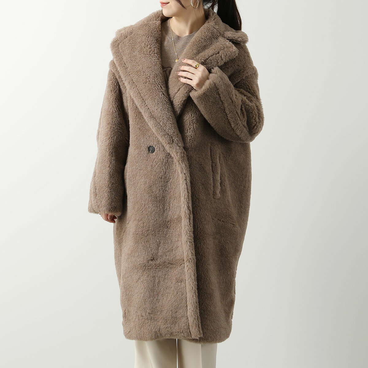 MAX MARA マックスマーラ テディベア オーバーサイズ コート TEDDY テディ NUEVO レディース アルパカ カシミヤ シルク ファーコート 002【d10】のサムネイル