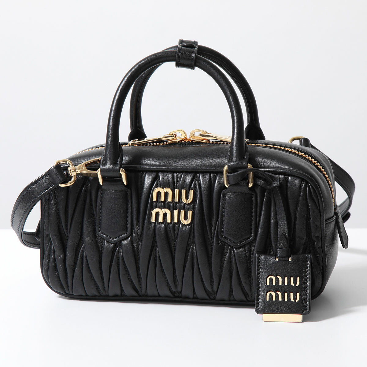MIUMIU ミュウミュウ ショルダーバッグ アルカディ MATELASSE マテラッセ 5BB142 N88 レディース レザー ハンドバッグ 鞄 F0002/NEROのサムネイル