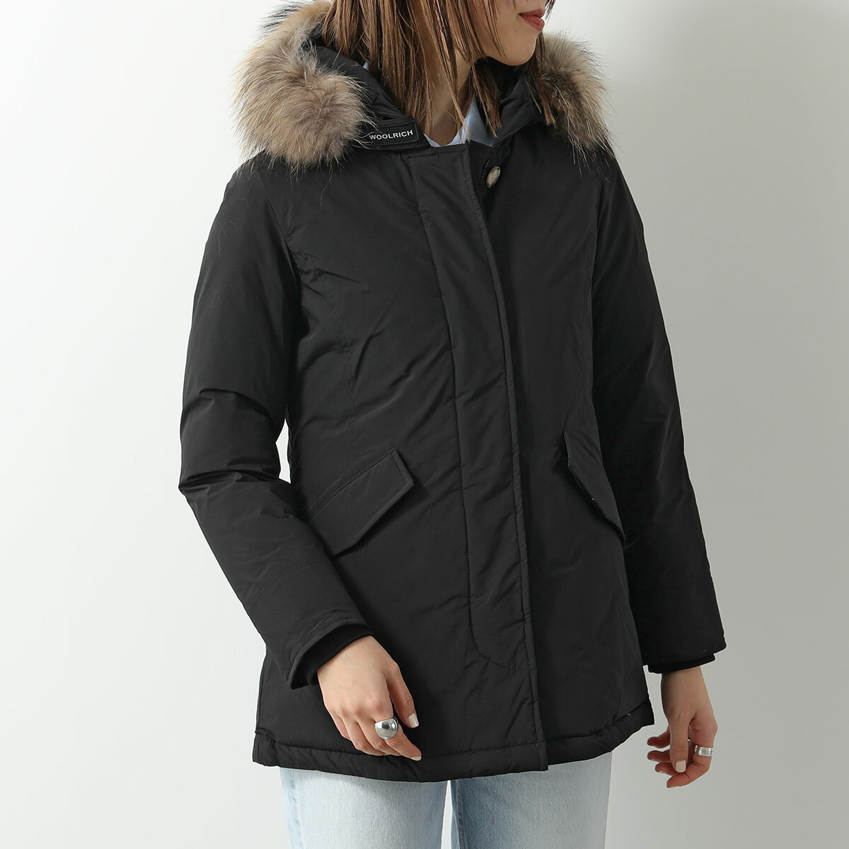 WOOLRICH KIDS ウールリッチ キッズ ダウンジャケット LUXURY ARCTIC RACCOON PARKA CFWKOU0413FR UT3128 レディース ガールズ 100/BLACK