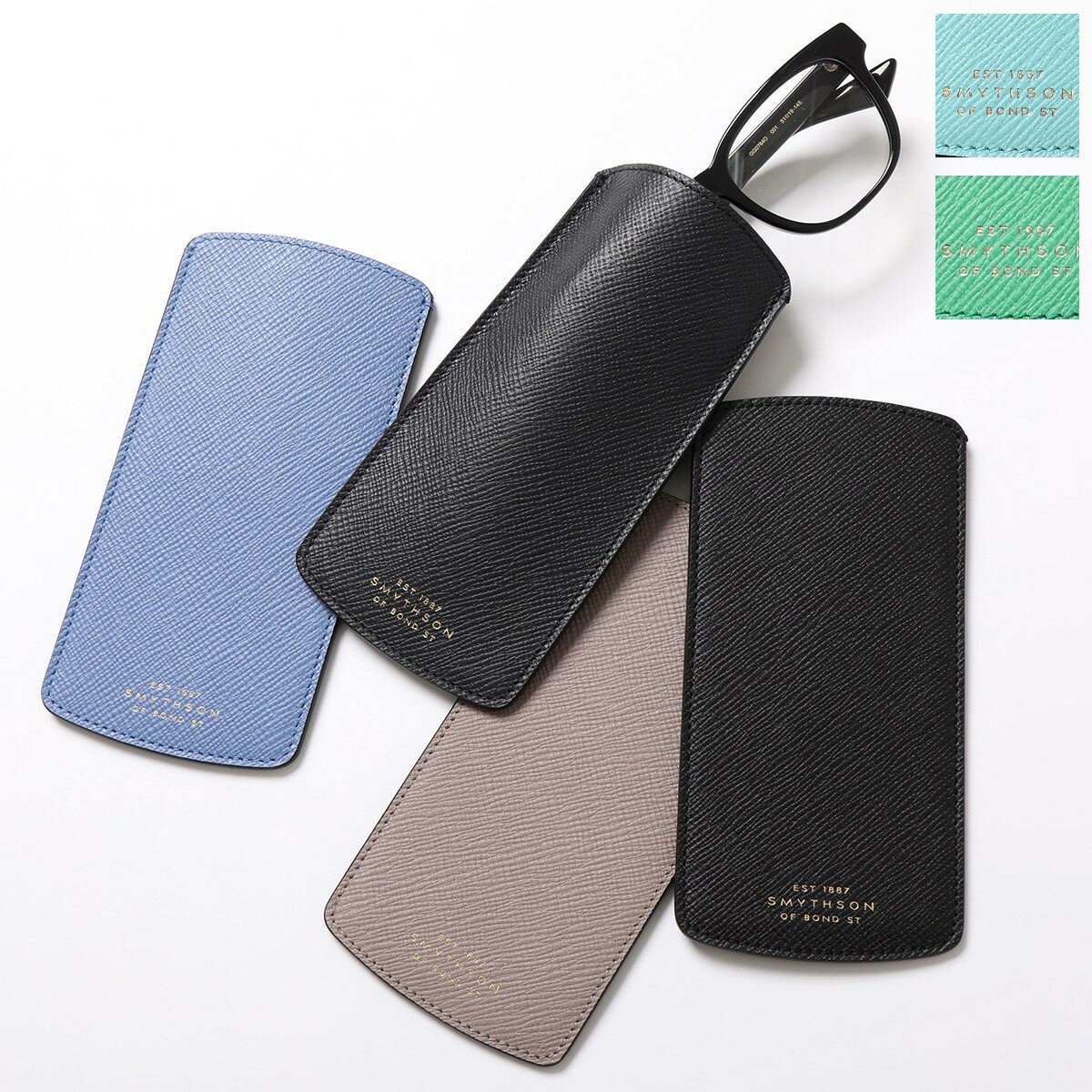 SMYTHSON スマイソン メガネケース PMA OPT GLASSES CASE レディース メンズ レザー めがね 眼鏡 カラー6色