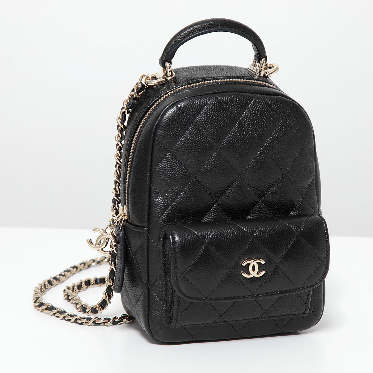 CHANEL シャネル バックパック MATELASSE マトラッセ AP3753B10583 レディース キャビアスキン レザー ミニリュック ショルダーバッグ ココマーク ロゴ 鞄 C3906